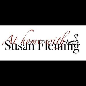 Retro-inspired table linens and accoutrements